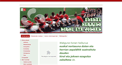 Desktop Screenshot of euskalkiroletajokoak.com