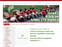 Tablet Screenshot of euskalkiroletajokoak.com